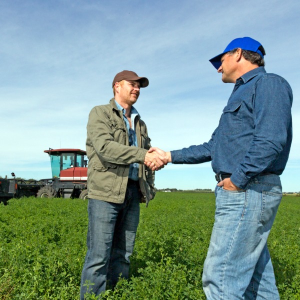 farmer buying tractor