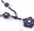 Catarina Necklace Beading Kit Purple & Hematite