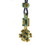 Manx Pendant Beading Kit Turquoise & Gold