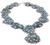 Ragdoll Necklace Blue & Nickel