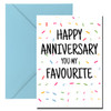 Naughty 446 Happy Anniversary To My Favourite Birthday Card Naughty 446 Happy Anniversary To My Favourite Birthday Card