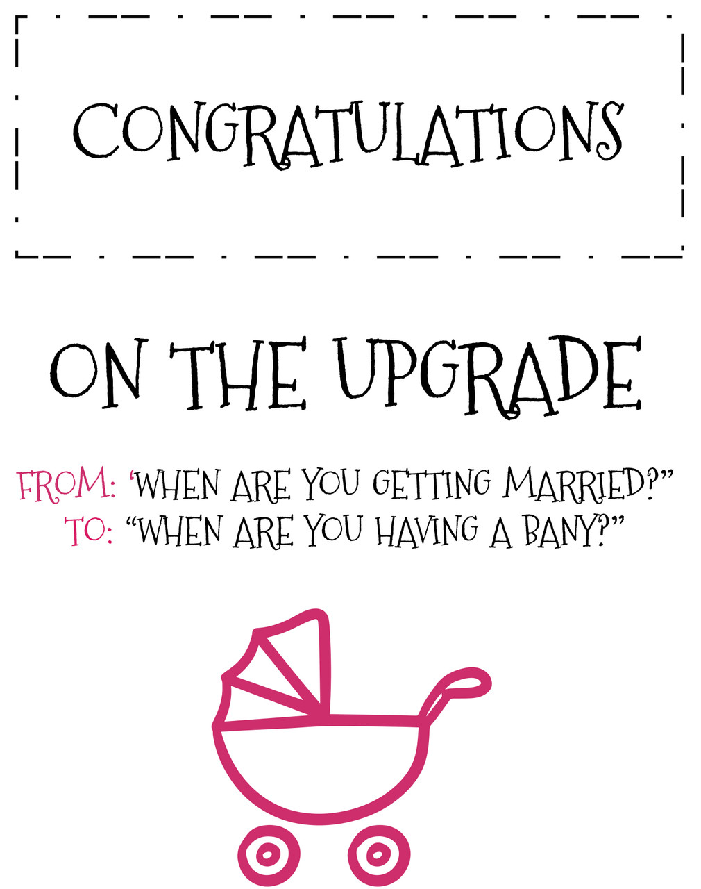 Congratulations On The Upgrade Birthday Card - Personalised Cards
