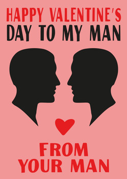 Happy Valentines Day To My Man From Your Man Card Happy Valentines Day To My Man From Your Man Card