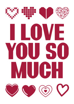 I Love You So Much Card I Love You So Much Card