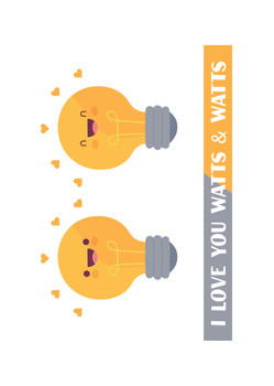 I Love You Watts & Watts Card