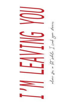 Im Leaving You Alone For A Bit While I Cook You Dinner Card