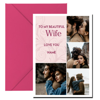 Rm01 My Beautiful Wife Photo Valentines Card Card Rm01 My Beautiful Wife Photo Valentines Card Card