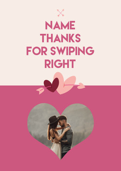 Rm08 Thanks For Swiping Right Card