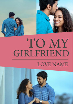 Rm18 To My Girlfriend Multi Photo Valentines Card  Card Rm18 To My Girlfriend Multi Photo Valentines Card  Card