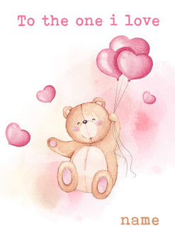 Rm33 To The One I Love Card - Me To You  Card Rm33 To The One I Love Card - Me To You  Card