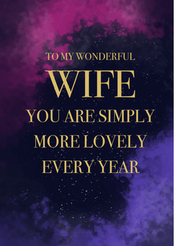 Rm52 To My Wonderful Wife Valentine Card Card Rm52 To My Wonderful Wife Valentine Card Card