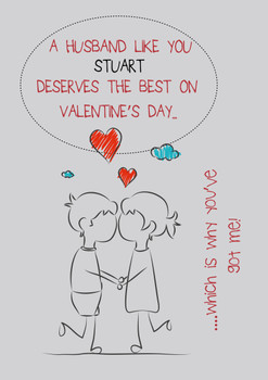 Rm61 Quitting Hollywood - Valentine Husband  Card