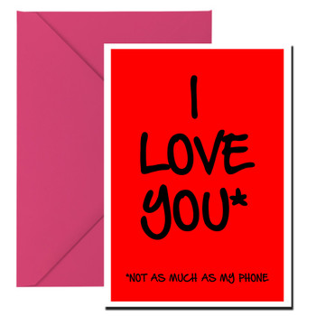 Naughty 159c I Love You So Much Not As Much As My Phone Or Eyebrows Card Naughty 159c I Love You So Much Not As Much As My Phone Or Eyebrows Card