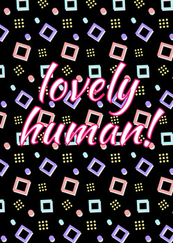 Naughty 210a Lovely Human! Card Naughty 210a Lovely Human! Card