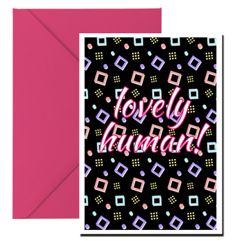 Naughty 210a Lovely Human! Card Naughty 210a Lovely Human! Card