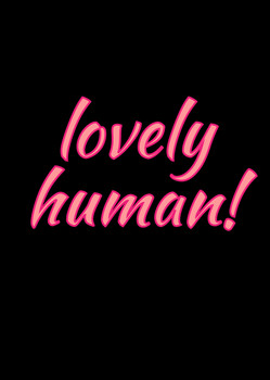 Naughty 210b Lovely Human! Card Naughty 210b Lovely Human! Card