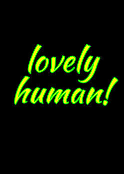 Naughty 210c Lovely Human! Card Naughty 210c Lovely Human! Card