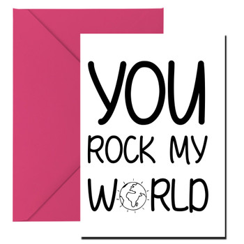 Naughty 334 You Rock My World Card Naughty 334 You Rock My World Card
