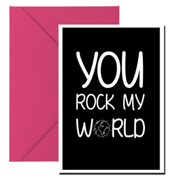 Naughty 334a You Rock My World Card Naughty 334a You Rock My World Card