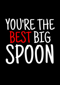 Naughty 381a You're The Best Big Spoon Card