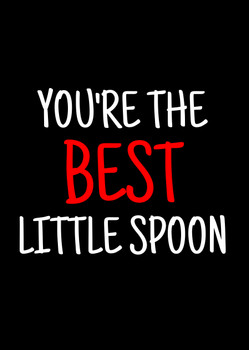 Naughty 384a You're The Best Little Spoon Card