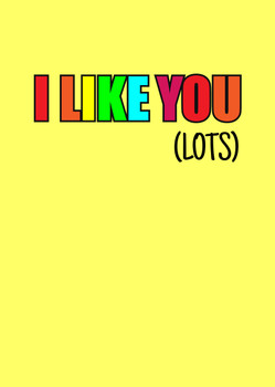 Naughty 459 I Like You Lots - Solid Card Naughty 459 I Like You Lots - Solid Card