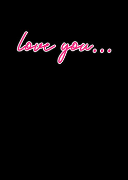 Naughty 490a Love You - Hearts Card Naughty 490a Love You - Hearts Card