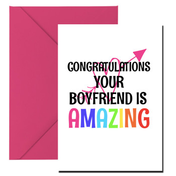Naughty 67 Congratulations Your Boyfriend Is Amazing Card Naughty 67 Congratulations Your Boyfriend Is Amazing Card