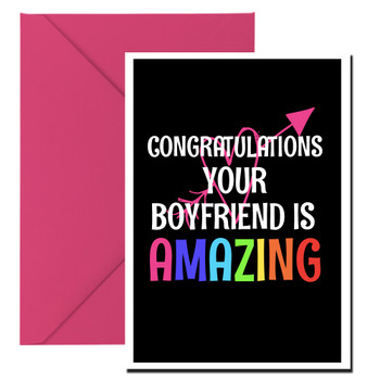 Naughty 67a Congratulations Your Boyfriend Is Amazing Card Naughty 67a Congratulations Your Boyfriend Is Amazing Card
