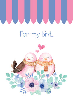 For My Bird Birthday Card For My Bird Birthday Card