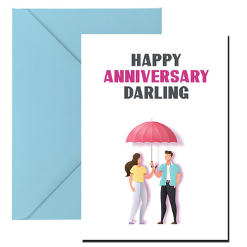 Happy Anniversary Darling Birthday Card Happy Anniversary Darling Birthday Card