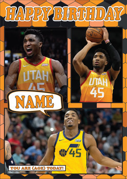 Donovan Mitchell Mc1206 Birthday Card Donovan Mitchell Mc1206 Birthday Card