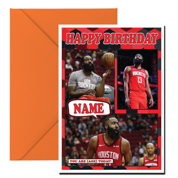 James Harden Mc1209 Birthday Card James Harden Mc1209 Birthday Card