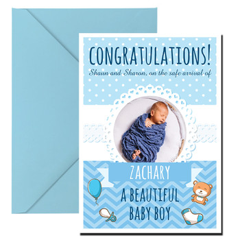 Congratulations On Safe Arrival Boy Picture Upload Birthday Card Congratulations On Safe Arrival Boy Picture Upload Birthday Card
