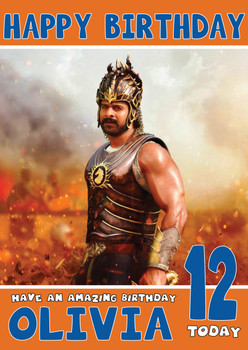 Baahubali 1 Bollywood Birthday Card