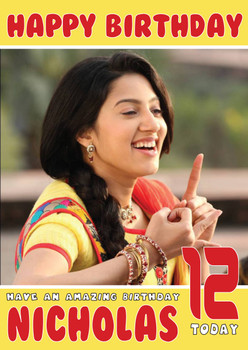 Cherry Mardia Bollywood Birthday Card