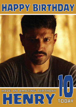 Farhan Akhtar Bollywood Birthday Card