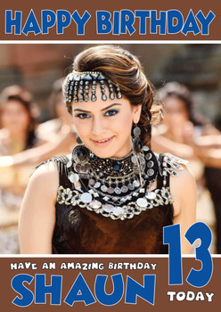 Hansika Bollywood Birthday Card
