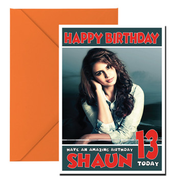 Huma Qureshi Bollywood Birthday Card