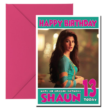 Jacqueline Fernandez 1 Bollywood Birthday Card Jacqueline Fernandez 1 Bollywood Birthday Card