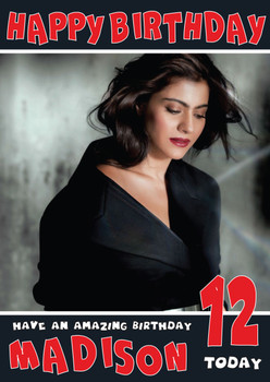 Kajol Bollywood Birthday Card Kajol Bollywood Birthday Card