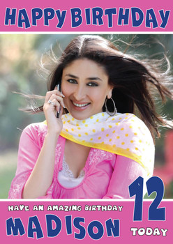 Kareena Kapoor 1 Bollywood Birthday Card