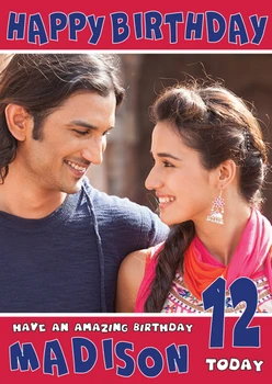 M S Dhoni Bollywood Birthday Card
