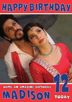 Mahira Khan 1 Bollywood Birthday Card Mahira Khan 1 Bollywood Birthday Card