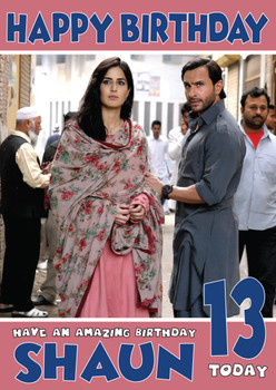 Once Upon A Time In Mumbai Bollywood Birthday Card