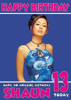 Preeti Jhangiania Bollywood Birthday Card