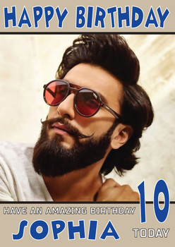 Ranveer Singh 1 Bollywood Birthday Card Ranveer Singh 1 Bollywood Birthday Card