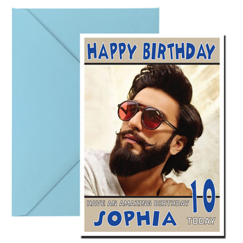 Ranveer Singh 1 Bollywood Birthday Card Ranveer Singh 1 Bollywood Birthday Card