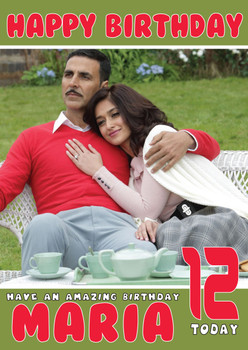 Rustom Bollywood Birthday Card