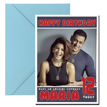 Salman And Jacqueline Bollywood Birthday Card Salman And Jacqueline Bollywood Birthday Card